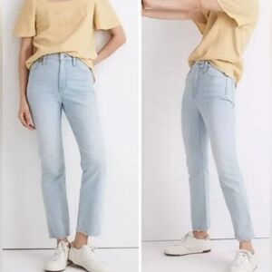 Madewell Slim Demi Boot Jeans Hifh Rise Bellmeade Wash Size 27